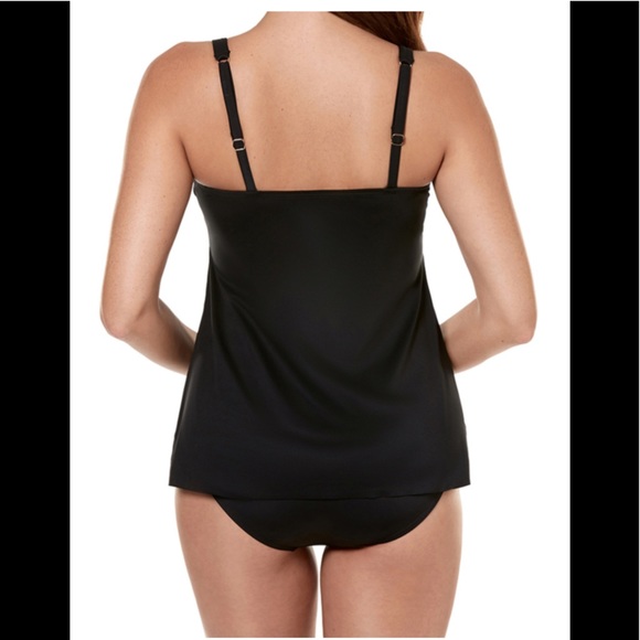 🆕NWT MIRACLESUIT SOLID SURPLICE TANKINI TOP - Picture 6 of 12